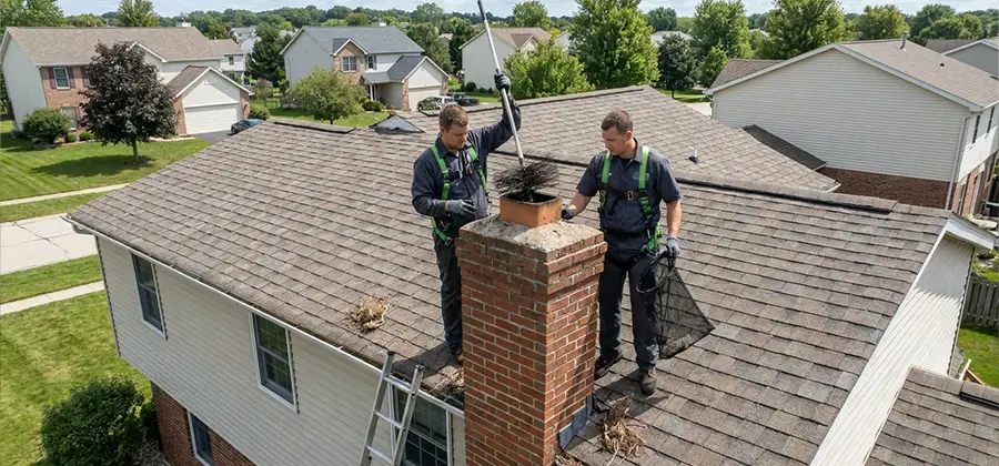 Bird Removal From Chimney in Commerce Township